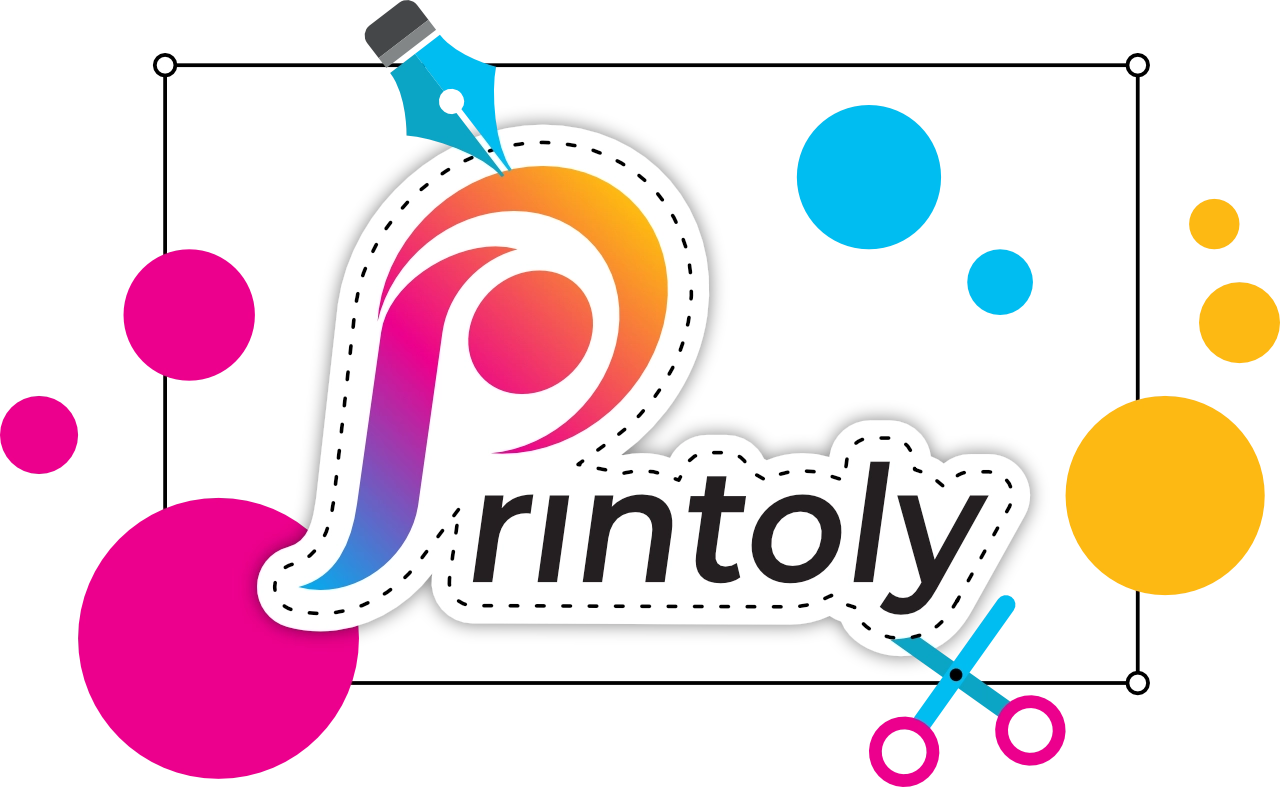 Printoly Full Logo With Decorative Frame Printoly ™